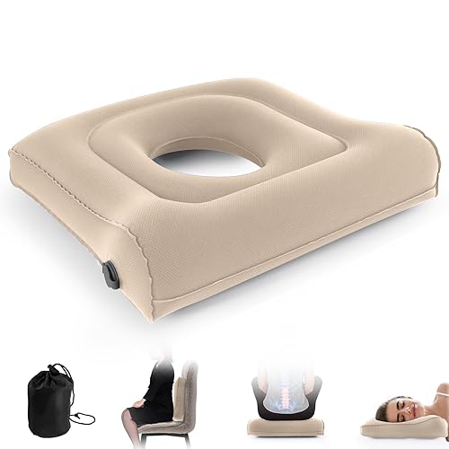 Potelane Multifunctional Seat Cushion,Inflatable Head Pillow