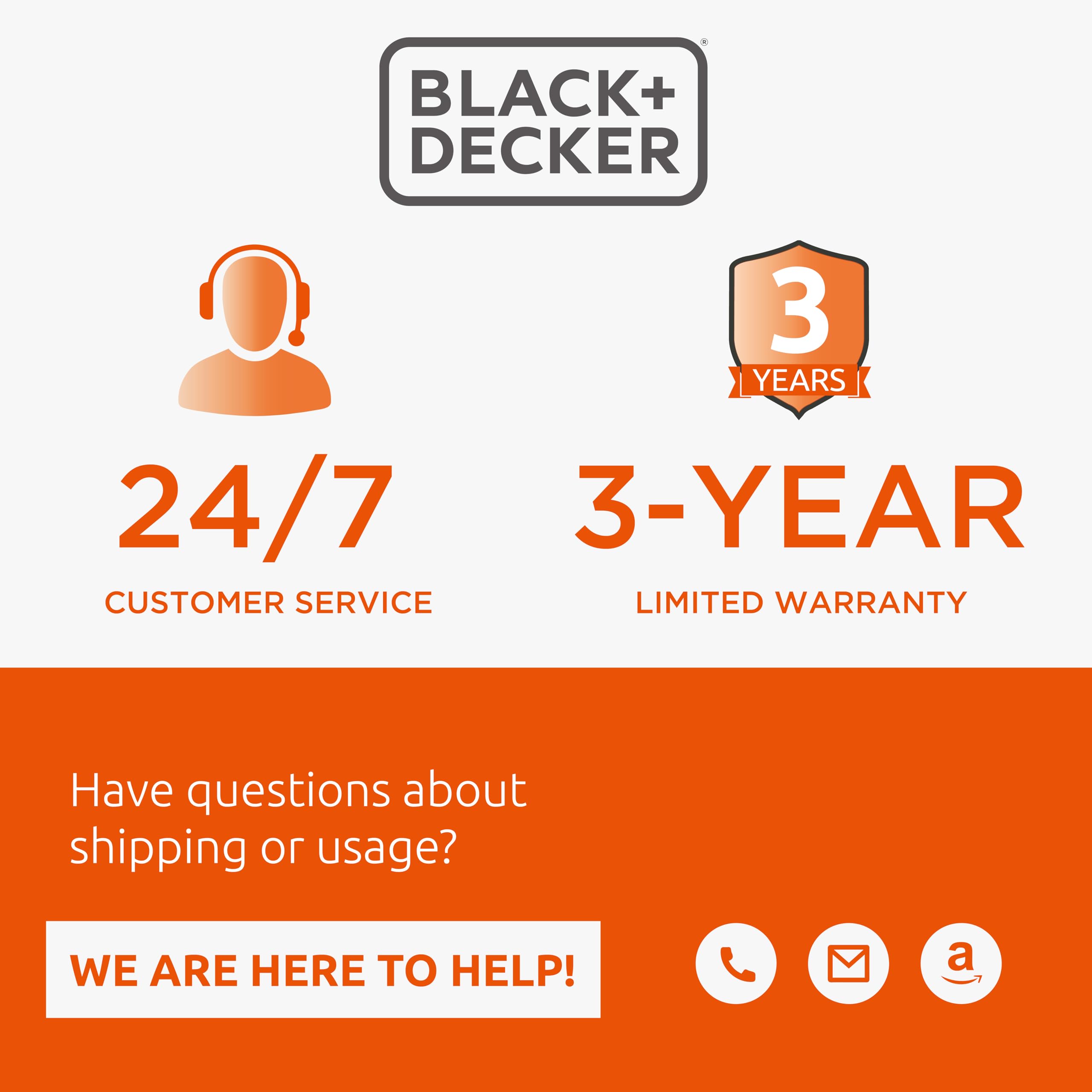 BLACK+DECKER 75 Ft. Retractable Extension Cord Reel With 4 Outlets