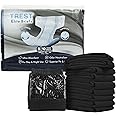 Trest Elite Briefs for Men and Women, Overnight Diapers for Incontinence, Elite Absorbency, Comfortable, Odor Neutralizing and Secure Fit with 2 Wide Tabs - Black, Small (Pack of 10)
