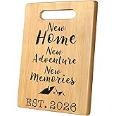 MY-ALVVAYS House Warming Gifts New Home, Perfect House Warming Gifts, New Home Gift Idea for Women Men Homeowner, New Apartment Essentials, New Home New Adventure New Memories 2026 Cutting Board
