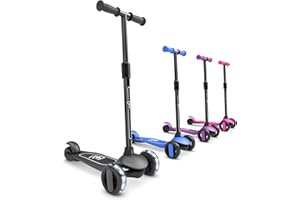 6KU Scooter for Kids Ages 3-10 with Flash Wheels, Kids Scooter 4 Adjustable Height, Toddler Scooter Extra-Wide PU LED Wheels, 3 Wheel Scooter for Kids for Girls & Boys Learn to Steer…