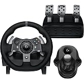Logitech G920 Driving Force Racing Wheel and Pedals, Force Feedback + Logitech G Driving Force Shifter - Xbox Series X|S, Xbox One and PC, Mac - Black