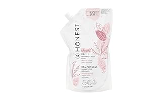 The Honest Company 2-in-1 Cleansing Shampoo + Body Wash Refill Pouch | Gentle for Baby | Naturally Derived, Tear-free, Hypoallergenic | Sweet Almond Nourish, 32 fl oz
