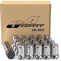 Wheel Accessories Parts 20 Pcs M12x1.5 12x1.5 Thread OEM Style Lug Nuts 1.38" Long Chrome 3/4