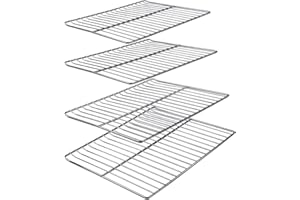 COMVIEE Cooking Grates Replacement Parts for Masterbuilt 30 Inch Electric Smoker, 14.6" x 12.2" Grill Grid, Smoker Racks for Masterbuilt MB20071117, 20071117, MB20073519, MB26073519, MB20070421, 4 Pack