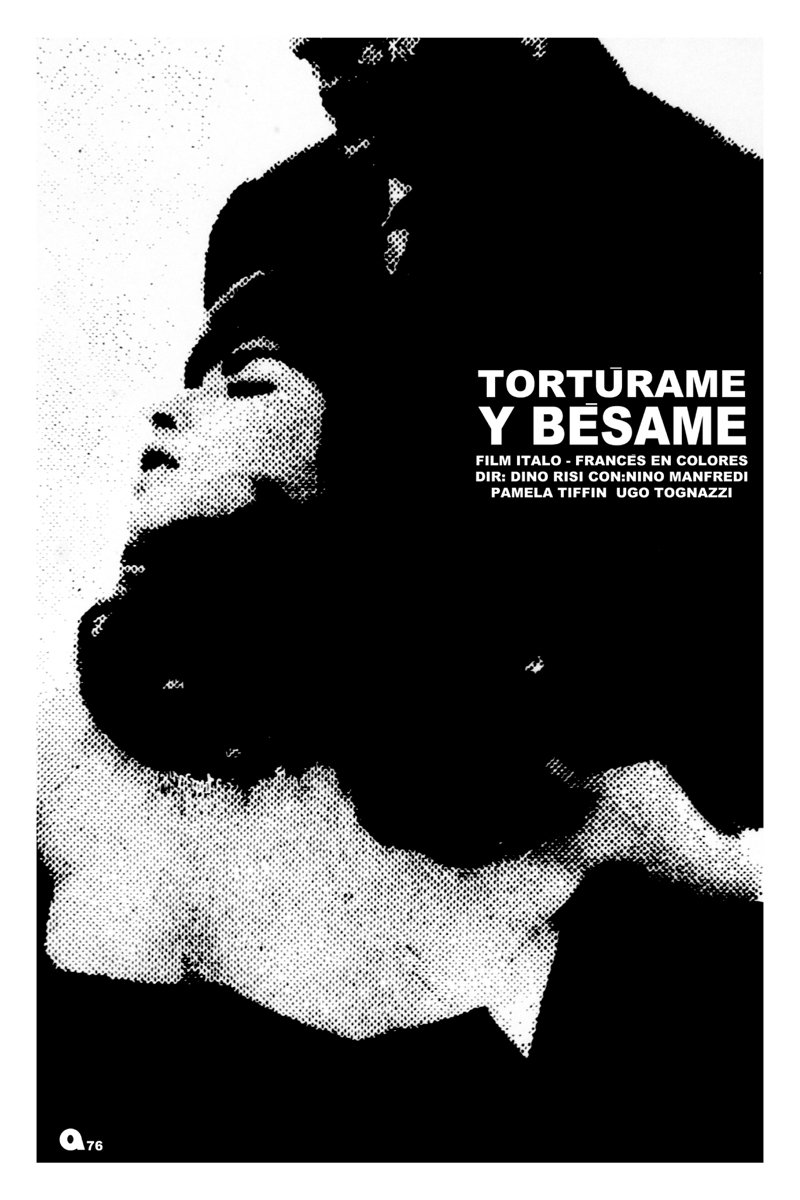 20x30 Movie Poster.French Italian Film by Dino Risi.Torture and kiss me.Nino Manfredi.Pamela Tiffin.Ugo Tognazzi.B&W Design.6684