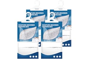 Moisture Absorber Packets 4 Pack Hanging Humidity Absorbers Closet Dehumidifier Bags Fragrance Free for Closet Basement (230g