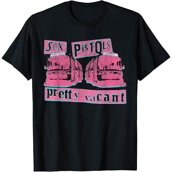 Amazon.com: Sex Pistols Official Pretty Vacant Pink Campervan T