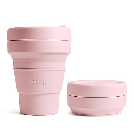 Stojo dusty pink pocket cup 12oz