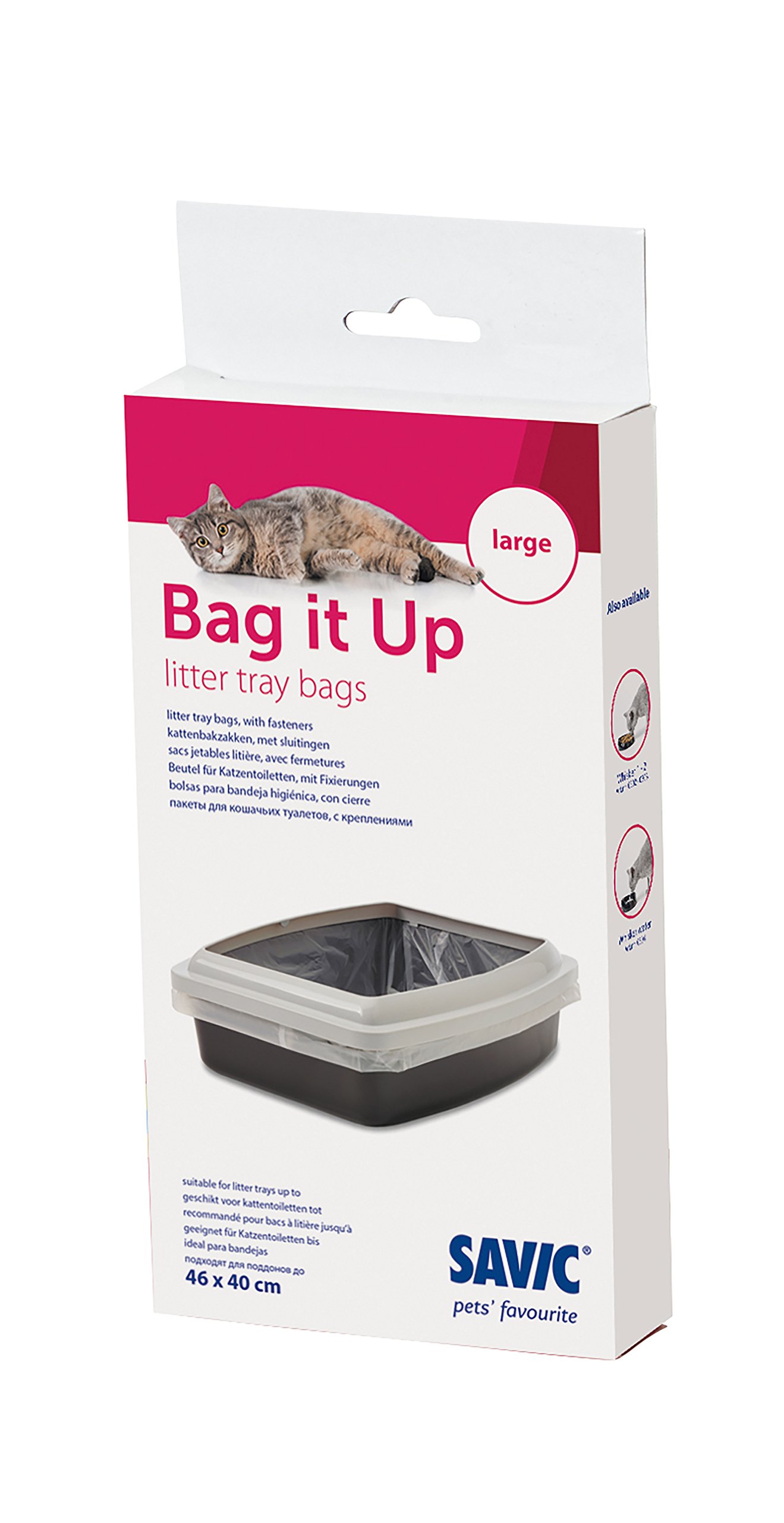 SAVIC Bag It Up Large Liners for Cat Litters Trays, 46 cm