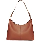 Leather Purses for Women Brown Hobo Purse Stylish Everyday Designer Handbag for Work Travel Daily Use