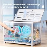 Hamster Cage Metal 2.0 80L x 44.7W x 50.6H cm White view 5