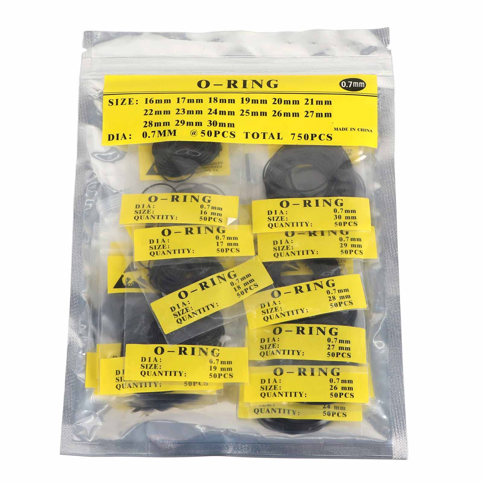 950pcs O Watch Back Gasket Rubber Seal Washers Set, Watch Repairing ToolWatch Gaskets kit Replacement O Rings for Watch Backs, 12mm 30 mm(0 7 mm)