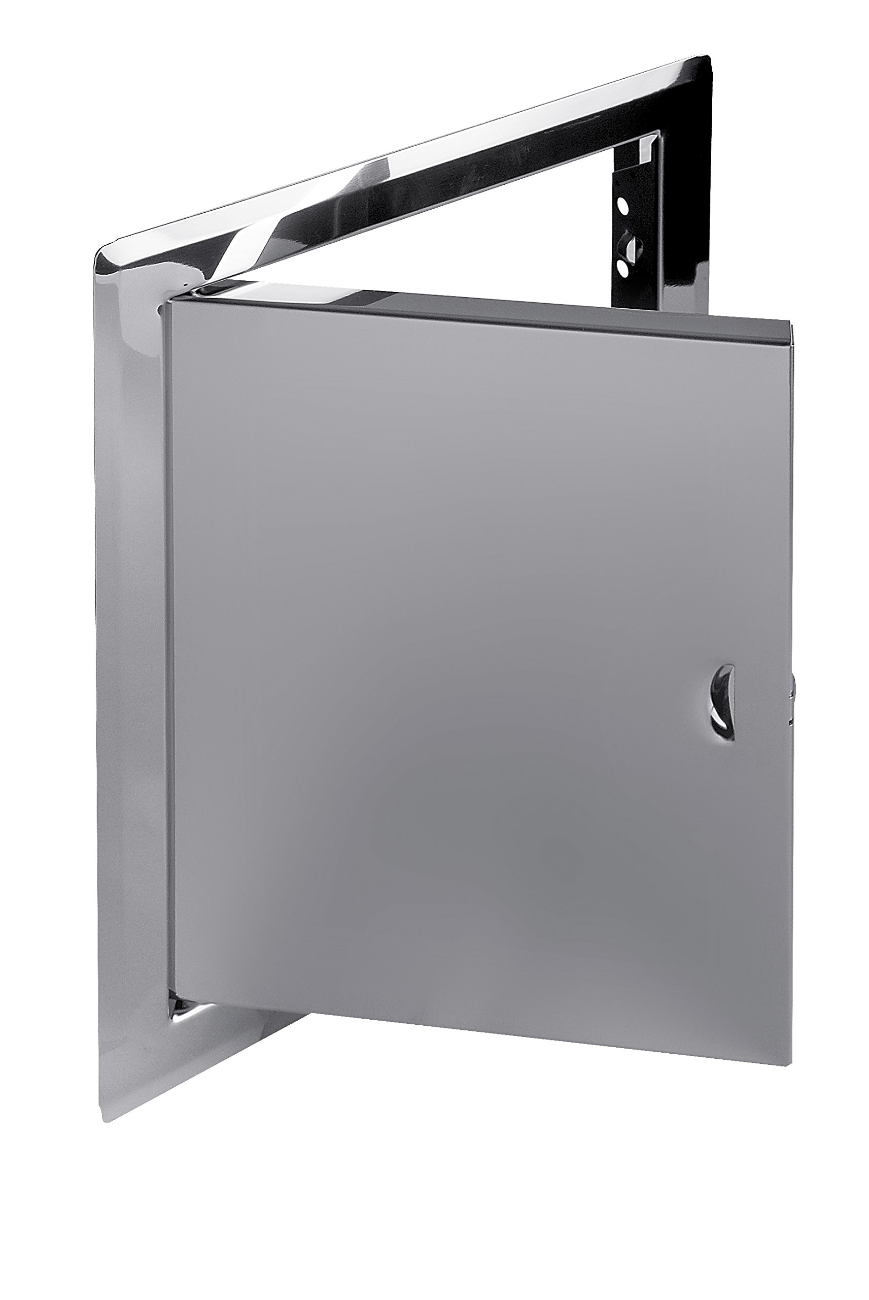 Inspection Flap Made of Polished Stainless Steel 200mm x 200mm with Mounting Frame