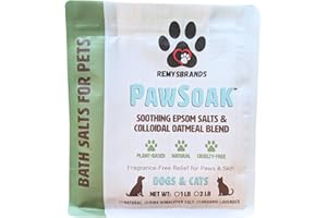 PawSoak by RemysBrands Epsom Salts & Colloidal Oatmeal Bath Blend for Dogs and Cats