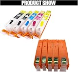COCADEEX Empty Refillable Ink Cartridges for Canon PGI-570XL CLI-571XL TS5050 view 2
