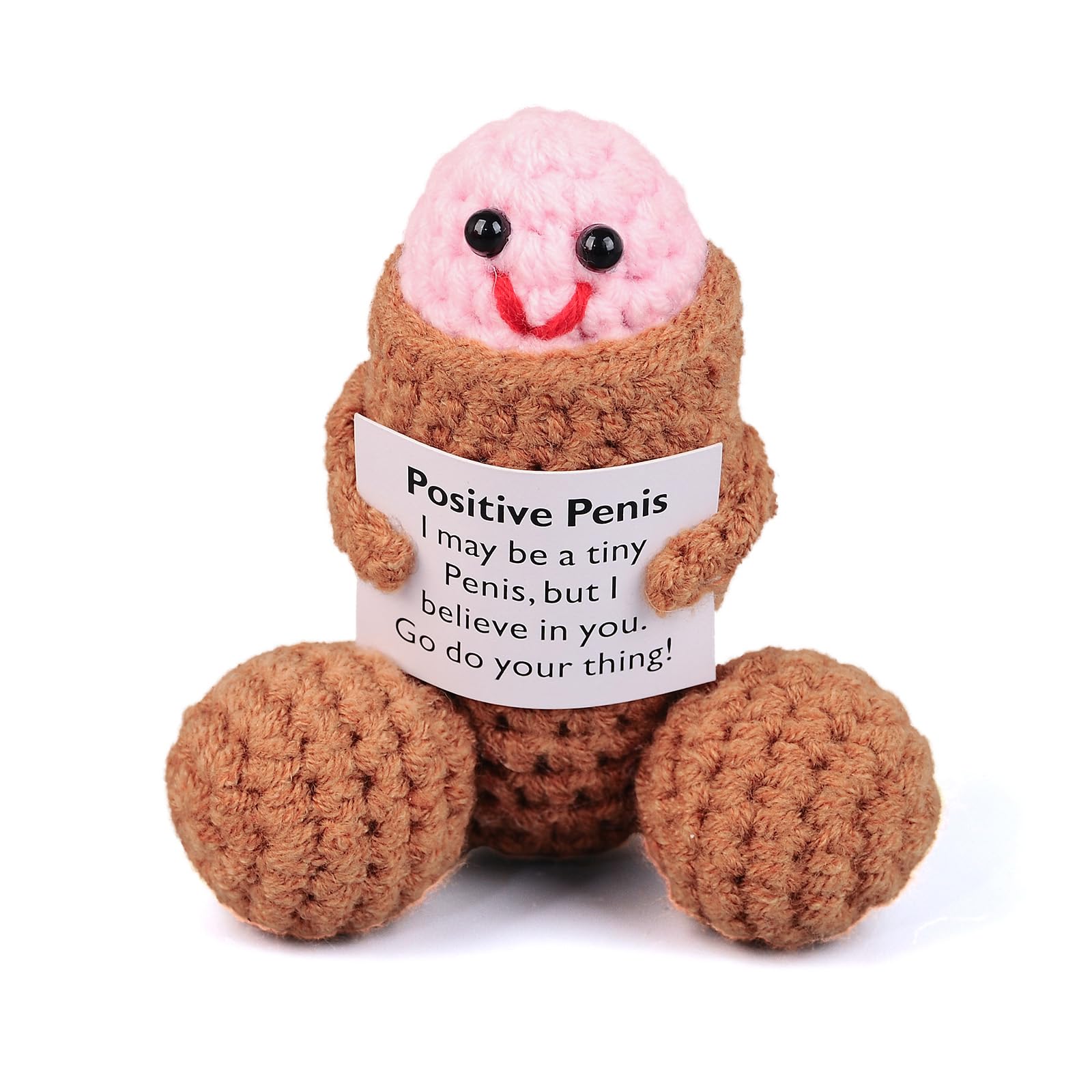 Handmade Emotional Support Worry Worm Gift, Crochet Worry Worm Inspirational Cares , Cute