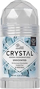 CRYSTAL Deodorant Stick (30003), Unscented, 4.25 Ounce