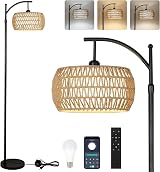 Rayofly Arc Floor Lamp with Dimmable LED 3 Color Temps, Remote view 1