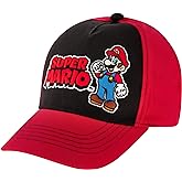 Nintendo Boys Baseball Cap, Super Mario Adjustable Kids Hat for Ages 4-14