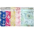 Kafly HOLUFER Designer Poly Mailers 10x13 - Pastel Succulent & Cactus Printed Shipping Envelopes