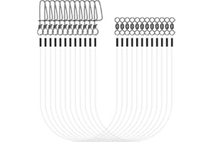 YOTO Fluorocarbon Wire Leader for Fishing - 100% Invisible & Strong Leader for Bass, Trout, Pike, and Walleye – 20lb to 80lb 