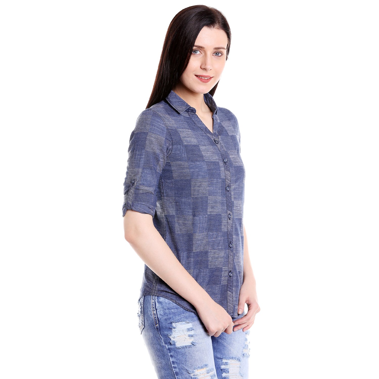 campus sutra women's cotton casual shirt