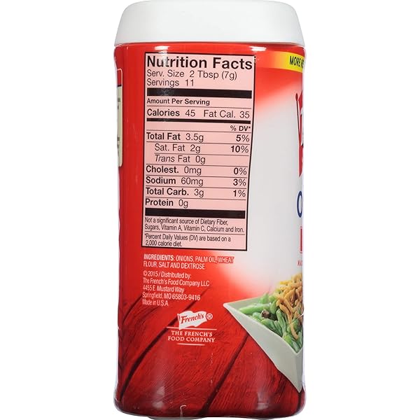 FRENCH’S ORIGINAL CRISPY FRIED ONIONS, 2.8 OZ