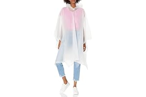totes womens Rain Poncho, Lightweight, Reusable, and Packable on the Go Rain Protection