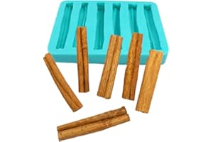 Cinnamon Stick Silicone Mold - 6 Cavities - Ideal for Soap, Candle Embellishments, Wax Melts, Resin Art & More
