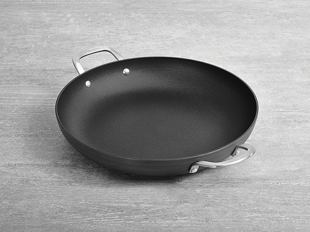 Calphalon Classic Nonstick Everyday Chef Pan with Cover, 12", Grey: Kitchen & Dining