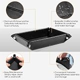 Ufkaa PU Leather Valet Tray Gift for Men - Stylish Organizer for Essentials view 7