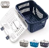 CAT CENTRE Grey & Transparent Lid Pet Carrier Small Medium Animals view 9