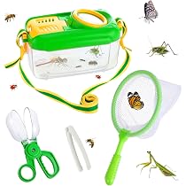 Growithu Kit de Caza de bichos para niños: 23 Piezas de Caza de bichos para niños Juguetes de exploración al Aire Libre para 3 4 5 6 7 años de Edad