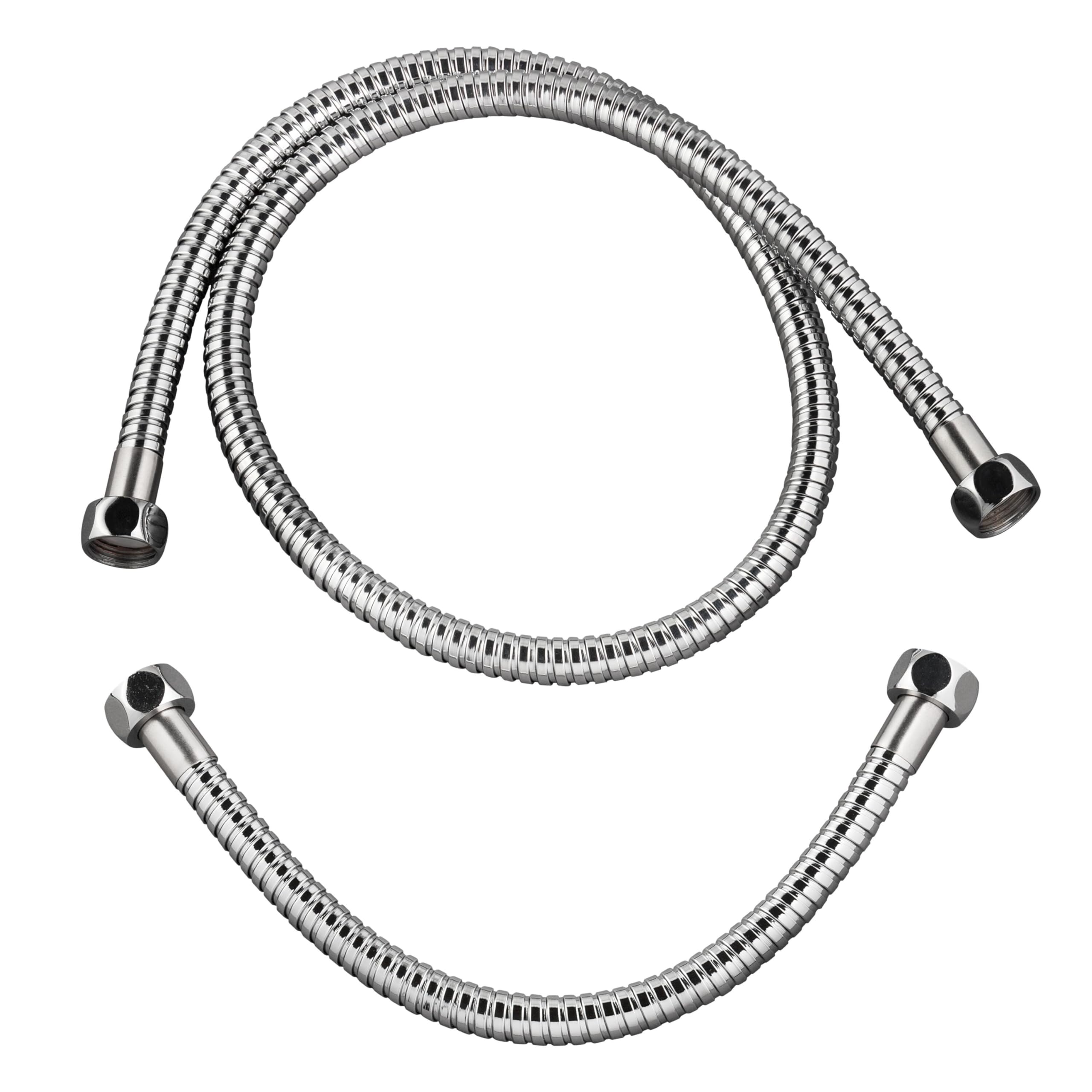 Wirquin 60719566 Highly Resistant Shower Hose 1 m with 30 cm for Column