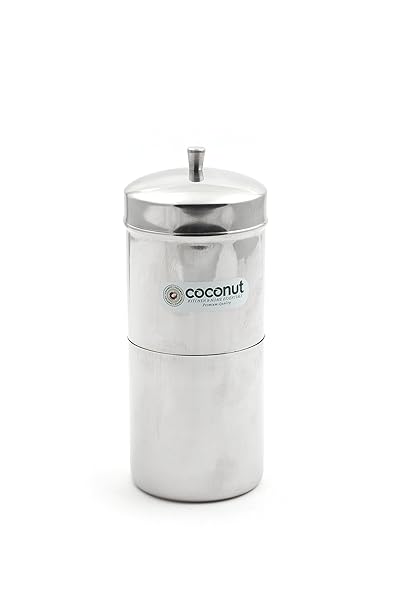 Coconut Stainless Steel South Indian Sytle Coffee Filter - 250 ML (4 Cups)