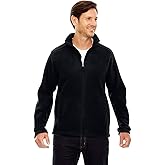 Ash City - Core 365 Men's Tall Journey Fleece Jacket XLT BLACK