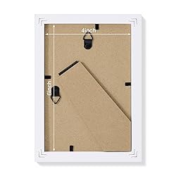 Vittanly 4x6 Picture Frame, Engineered Wood with