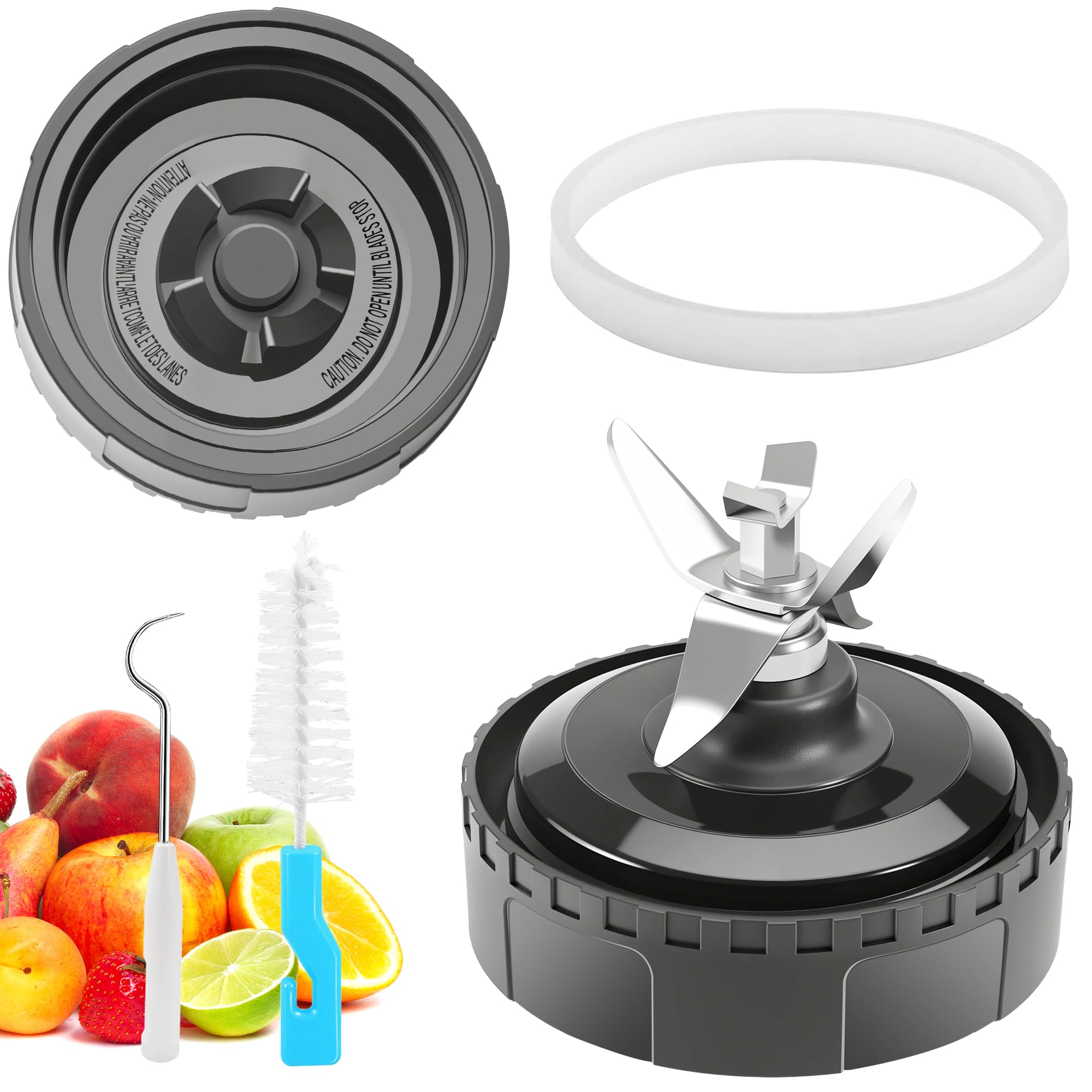 Photo 1 of 1-pack 5 Fins Extractor Blade Assembly for Ninja Blender Replacement Parts, 3.35in/8.5cm Blender Blade Compatible with Ninja Blenders Auto QB3000 QB3000SS QB3000QBK QB3000SSW-30 QB3001SS QB3004 QB3005