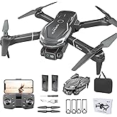 FLYVISTA Cool Mini Drone with Camera for Kids Adults Beginners, 1080P FPV Camera Remote Control Drone for Kids with 2 Batteries, One-Click Take Off/Landing, Altitude Hold, Headless Mode, 360&deg; Flips, 3-Gear Speeds , Emergency Stop, Toys Gifts for Adults Beginner and Kids