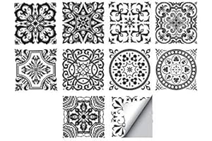 Waterproof Vinyl Wall Tiles Sticker for Home Decor, Self-Adhesive Peel and Stick Backsplash Tile Decals for Kitchen Bathroom 