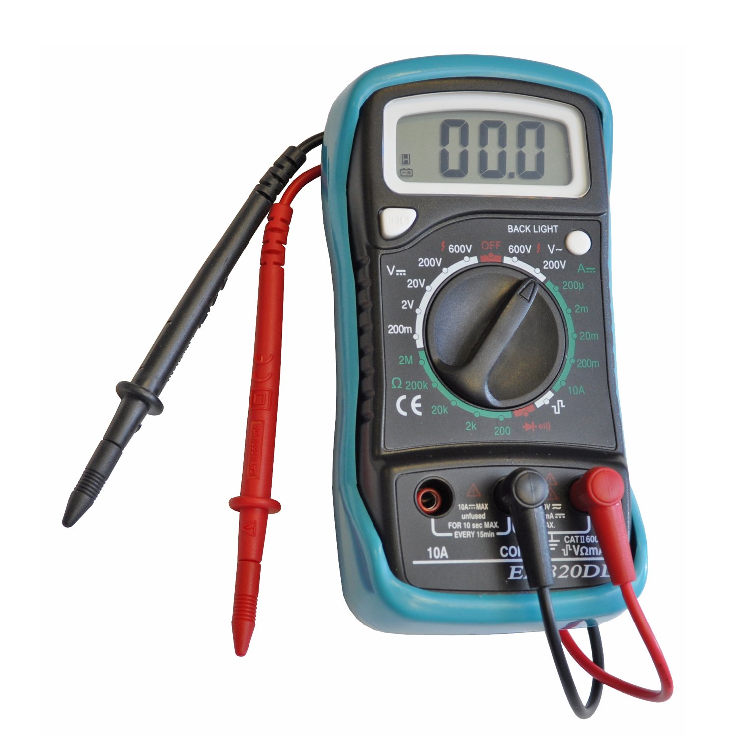 Faithfull DETMULTI Multi-Meter with LCD Display,Blue