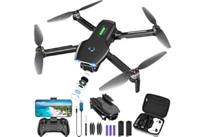 LNNKINE Drone with Camera, Brushless Motor 1080P FPV Drone with 2 Batteries, One Key Take Off/Land, 360 Flips, Waypoint Fly, Altitude Hold, Gravity Control, Foldable Mini Drones for Kids Adults, Beginner
