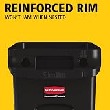 Rubbermaid Slim Jim Vented Container Tall 87 L Black Waste Bin view 2