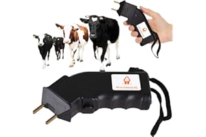 PET & LIVESTOCK HQ Cattle Prod Handheld - Electric Cattle Prod Livestock - Mini Hand Held Prodder for Sorting Cows Pigs, Goat, Sheep - 4000V Shock & Buzz Chicharras para Ganado