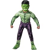 Marvel Boys Deluxe Hulk Costume, Incredible Hulk Child Bruce Banner Kids Halloween Costume - Officially Licensed