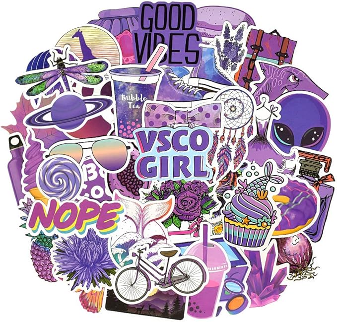 Amazon Com Waterproof Vsco Girl Vinyl Stickers Pack For Water