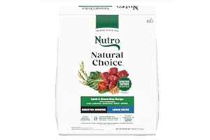NUTRO NATURAL CHOICE Large Breed Adult Dry Dog Food, Lamb & Rice Recipe, 13.61kg (30LB) Bag