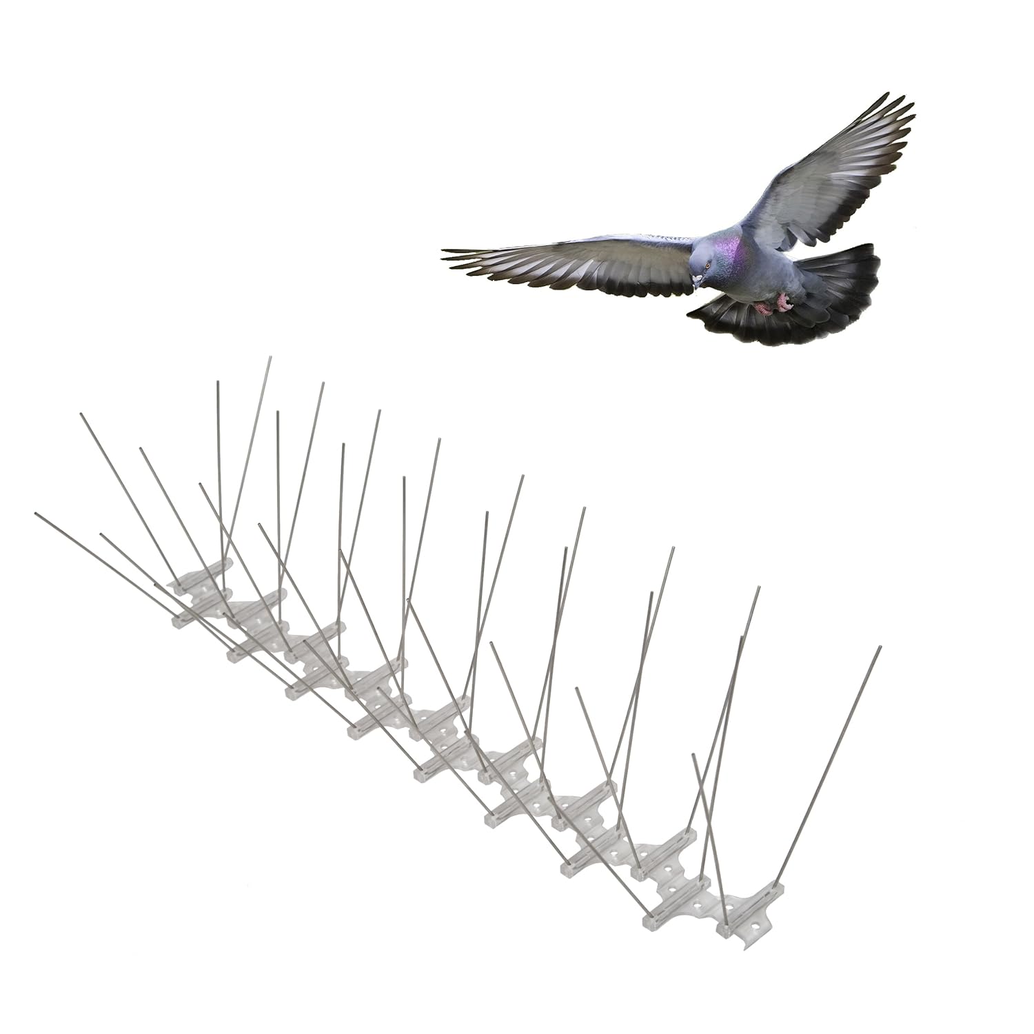 STAINLESS STEEL BIRD SPIKES Durable Pigeon Repellent Great