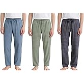 LICWOYAR Men's Pajama Pants Lightweight Cotton Pjs Bottoms Sleepwear Sleep & Lounge with Pocket 2Pack or 3Pack